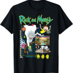 Rick ja Morty Stseen T&auml;iskasvanute Multifilmi Moodne T-s&auml;rk XXXL mitmev&auml;rviline
