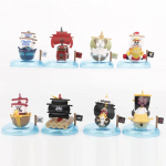 8 tk/komplekt One Piece Anime Thousand Sunny Piraadilaev Navy Going Merry Laev GK Mudeli Kogu Moodne Dekoratsioon M&auml;nguasjad S&uuml;nnip&auml;evakingitused