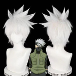 Anime Neljas Hokage Kakashi Hatake Cosplay Kost&uuml;&uuml;m Noorele Ninjale, Sisaldab Parukat. one size valge