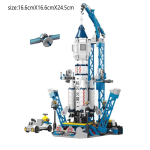 Kosmose Raketi Stardi Mudel Ehitusklotsid Linn Kosmose Lennundus Kosmosejaam Kosmoses&uuml;stik Astronaut Klotsid M&auml;nguasjad Lapsed gray