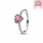 Pandora K&otilde;rgendatud Roosa S&uuml;damekujuline S&otilde;rmus 198421c03 52