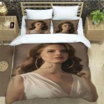 &Uuml;ksik Lana Del Rey May Jailer Voodipesukomplekt Magamistoa Pehme Kaasaegne Voodikate Mugav Tekikott Tekikate Ja Padjap&uuml;&uuml;r EU Single(135*200cm)3pcs