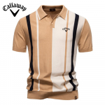 Callaway Suvine Tikand Uus Naiste Rev&auml;&auml;riga L&uuml;hikeste Varrukatega Kootud Polo Triibuline Patchwork Suur Suurus L&uuml;hikeste Varrukatega Polo S&auml;rk Naistele S