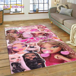 3D Multifilmi Bratz Girlz Rock M&auml;ng HD Vaip Kodu Elutoa Magamistoa Diivani Uksemati Kaunistuseks, Laste Ala Vaip Libisemiskindel P&otilde;randamatt 60*90cm