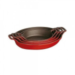 Plat Empilable - Staub - 1302306 - Ovale - Cerise - 24 cm