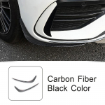 Carbon Fiber Color Car Front foglight Lip Wing Spoiler Trim Strips For Mercedes Benz C Class W206 - Exterior Accessories Carbon color