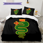 Alpha Romeo Mustriga Voodipesu, Tekikomplekt Tekikate Padjap&uuml;&uuml;r Kodu S&uuml;nnip&auml;evakingitus (1 * tekikott + 2 * padjap&uuml;&uuml;ri, ilma s&uuml;damikuta) 135x200cm