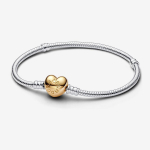 Pandora Moments S&uuml;damekujulise Pandla Madalast Ketist K&auml;ev&otilde;ru &ndash; Sterlingh&otilde;be ja 14k Kullaga Kaetud S&uuml;damekujuline Pandla &ndash; 16cm &ndash; 568707C00‑16 h&otilde;be