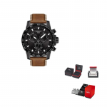 TISSOT Daring Collection Kvartsmehhanismiga Meeste K&auml;ekell Kell 45,5 mm Must Tihvliga Roostevabast Terasest Korpus T125.617.36.051.01 Regular Watch Box
