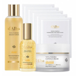 d'Alba Vita Toning Brightening Nahahoolduskomplekt (Tooner 180ml + Kapslisseerum 50ml + Kapslikreem 55g + Lehtmask 5 tk)