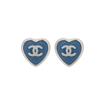 Chanel 25P Kevad Suvi S&uuml;damekujulised K&otilde;rvar&otilde;ngad Unisex K&otilde;rvar&otilde;ngad Sinised AB-25P-100 Box+Padding Board