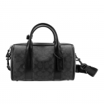 Coach Gotham 24 Klassikaline Logo Kunstnahast &Otilde;la-Crossbody T&otilde;mblukuga Kott Keskmine Meeste kotid Plii-hall CA186-CHR Basic Set (Bag+Dust Bag)