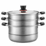 MAXCOOK 32cm 3-kihiline roostevabast terasest auruti ja keedupott