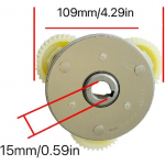 Elektriratta mootori hammasratta ja siduri komplekt 36-hambalised planetaar-nailonhammasrattad 500W-1000W rummumootoritele Vasakpoolse kaabli v&auml;ljundiga Disain &Uuml;hilduv Fat-t&uuml;&uuml;pi