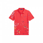 Polo Ralph Lauren Polo S&auml;rk V&auml;rvipritsmed Puuvillane V&otilde;rk L&uuml;hikeste Varrukatega Laste Topp Punane CWPOKNIY8020731-600 XL