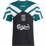Adidas Liverpool FC kootud &uuml;mmarguse kaelusega pullover jalgpalli l&uuml;hikeste varrukatega T-s&auml;rk meestele Topid KA8097 L