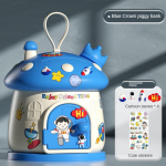 Lastele m&otilde;eldud armsad koomiksiseente vormimise notsupanga 3D-kleebised loominguliste isetegemise t&ouml;&ouml;lauakaunistuste jaoks, v&otilde;tmekaitse kingitused lastele