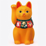Yakushigama &Otilde;nnetoovitus &Otilde;nnetoovitus Maneki-neko (Suur, Kollane) - (Sisaldab kleebist) kollane