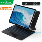 GOOJODOQ Maagiline klaviatuur iPad Pro 11 iPad Pro 13 Air 6 Air 5 Air 4 Pro 12.9 6. 5. 4. 3. p&otilde;lvkonnale Multi-Touch puuteplaadiga Air 4 Air 5 10.9