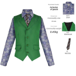 Halloween Cosplay Kost&uuml;&uuml;m Batman Pime Ratsu Heath Ledger Jookeri Cosplay Lavaesituse Kost&uuml;&uuml;m Clown Costume Shirt Vest Tie Set XL blue