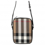 Burberry Vintage Check L&otilde;uendist Risti Keha Kott Must Nahk&auml;&auml;ris S&otilde;numitoojakott 80845581 Basic Set (Bag+Dust Bag)