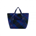 Burberry ruuduline nailonist kott Sinine Roheline Suur Nahast K&auml;epide &Otilde;lakott K&auml;ekott Naistele Igap&auml;evaseks Reisimiseks 80864771 Basic Set (Bag+Dust Bag)