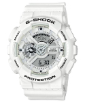 Casio meeste vaik 200M veekindel digitaalne l&ouml;&ouml;gikindel kvartsikell GA-110MW-7A valge