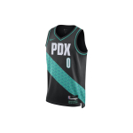 Nike NBA Damian Lillard Portland Trail Blazers City Edition Swingman S&auml;rk Must Unisex Streetwear DO9608-010 XL black