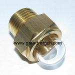 NPT 1/4 3/8 1/2 3/4 1 inch Thread Domed Brass Oil Sight Glass 3D Oil Level Eye Fuel Tank Indicator Air Compressor Gearbox Pump Domed NPT 0.25