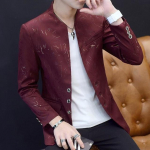 Hiina stiilis meeste Slim Fit bleiser Meeste disain Suures suuruses tuunika Meeste vabaaja meeste Slim Fit &uuml;likond jakk laulja kost&uuml;&uuml;m 6XL 5XL M