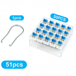 50/100 tk Klaviatuuril&uuml;liti Klaviatuuri Clicker Key Asendus 3-pin Taktiline L&uuml;liti MX-stiilis Mehaanilistele Klaviatuuridele