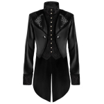 Retro viktoriaanlik Steampunk gooti meeste jope sabamantel Halloweeni kraega kost&uuml;&uuml;m 4XL must