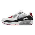 Nike Air Max 90 Nahast GS Photon Dust Hall Laste tossud Varsity-Red Valge Osaline-Hall CD6864-019 35.5