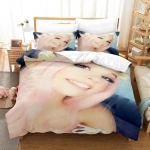 3D Print Belle Delphine voodipesukomplekt Tekikate Voodikomplekt Tekkkate Padjap&uuml;&uuml;r Lohjatav kuninganna Queen Size poiste voodipesukomplekt t&auml;iskasvanutele 135x200cm