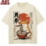 T Kawaii Shiba Inu S&ouml;&ouml;mas Rameni Koeras&otilde;bra Kingitus T-s&auml;rk Prindi Originaaldisain Kingitused T-s&auml;rgid Graafilised T-s&auml;rgid Meeste R&otilde;ivad S