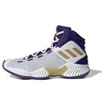 Adidas Pro Bounce 2018 Mugavad Vastupidavad Kerged Keskmise s&auml;&auml;rega Korvpallijalatsid Unisex Tossud Valge Lilla IG4495 39