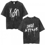 Korn Follow The Leader 20. aastap&auml;ev Pesitud T-s&auml;rk Metal Gooti Rock B&auml;ndi T-s&auml;rgid Meeste Vintage &Uuml;legabariidiline T-s&auml;rk Streetwear S