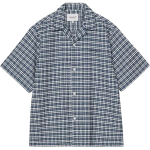 Carhartt WIP SS26 S/S Kander S&auml;rk L&otilde;tv l&otilde;ige Ruuduline Tikitud L&uuml;hikeste varrukatega s&auml;rk Unisex s&auml;rgid I036194-3JQ-XX XL gray