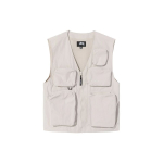 Stussy mitmek&uuml;lgne taskuga lukuga Ameerika vintage vest Unisex vestid 115579 S gray