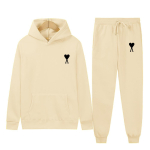 2026 Kevadtrend Br&auml;nd Klassikaline Suure Armastuse Tr&uuml;kiga Meeste ja Naiste Sama Paarihoodie Komplekt XXL white