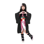 Lastele Kochou Shinobu Kimetsu No Yaiba Tanjirou Nezuko Anime Cosplay Kost&uuml;&uuml;m Kimono Halloweeni Peo &Uuml;likonn Tarvikud Poistele T&uuml;drukutele Kid 150 black