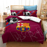 2026 UUS Luksuslik Teismeliste FCB Jalgpalliklubi Poisi Voodipesukomplekt Pehme ja mugav Tekikott Tekk Voodi Noorte Laste Kingitus 135x200cm gray