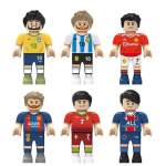 6 TK Neymar Messi Mbapp&eacute; Scoer Stars Kuju ehitusklotsid Sporditeemalised m&auml;nguasjad poistele ja t&uuml;drukutele