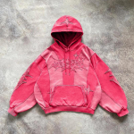 RogueWave Ameerika Harajuku Mood Tikitud T&auml;hega &Uuml;lem&otilde;&otilde;tmeline Huppar Y2K Hip Hop Gooti Vabaaja Joker Huppar M gray