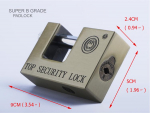 NAIERDI Super B klassi tabalukud Turvaline vargusvastane lukk Roostekindlad antiiksed turvalukud v&auml;rava riistvara v&otilde;tmetega 90-Size