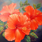 &Uuml;mmargune teemantmaal Punase lillega tikandid Ristpistes Rhinestone Mosaiic Kodukaunistus 30x30CM