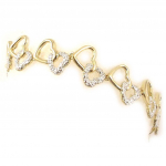 Les Tr&eacute;sors De Lily [D4574] - Bracelet Plaqu&eacute; Or 'Tendres Moiti&eacute;es' kuld