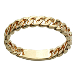 Alliance Plaqu&eacute; Or 'Lien d'Amour' dor&eacute; - 3 mm 50 kuld
