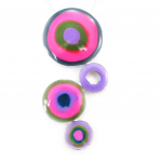 Les Tr&eacute;sors De Lily [J9197] - Collier 'Coloriage' rose violet Heleroosa