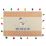 Les Tr&eacute;sors De Lily [Q4782] - puuvillane alusmatt  Lama Mania  oranž beež (Despacito) - 33x48 cm oranž